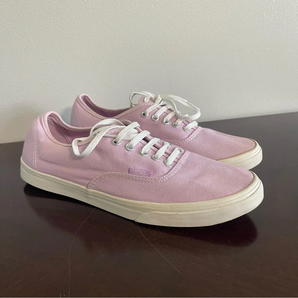 Vans Off The Wall Pink Lace Up Sneakers Women’s 8.5 Low Top Classic Men’s 7 - Picture 1 of 8